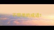 不同类的成语