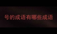 号的成语有哪些成语