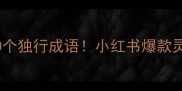 必背50个独行成语小红书爆款灵感库