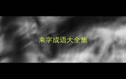 来字成语大全集