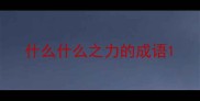什么什么之力的成语