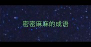 密密麻麻的成语