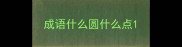 成语什么圆什么点