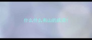 什么什么有山的成语