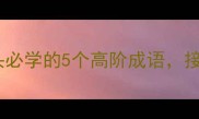 成语接龙斑字开头必学的5个高阶成语接龙不卡壳的秘籍