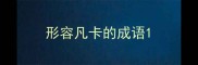 形容凡卡的成语