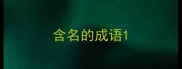 含名的成语