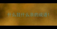 什么目什么亲的成语