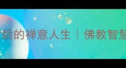 50个佛系成语背后的禅意人生佛教智慧化解生活难题