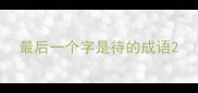 最后一个字是待的成语