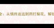15个经典清明成语全从慎终追远到雨打梨花解锁传统节日文化密码