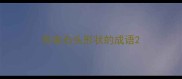 形容石头形状的成语