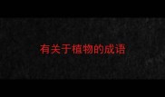 有关于植物的成语