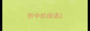 折中的成语