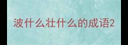 波什么壮什么的成语