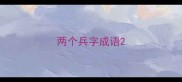 两个兵字成语