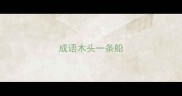 成语木头一条船