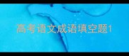 高考语文成语填空题