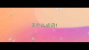 贝什么成语