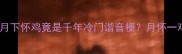 成语故事月下怀鸡竟是千年冷门谐音梗月怀一鸡的江湖传说