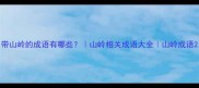 带山岭的成语有哪些山岭相关成语大全山岭成语