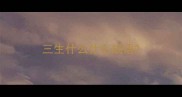 三生什么什么成语