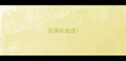含淇的成语
