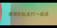 唐僧的肚皮打一成语
