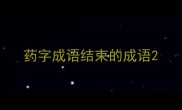 药字成语结束的成语