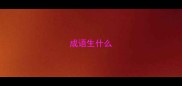 成语生什么