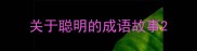 关于聪明的成语故事