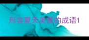 形容夏天美景的成语