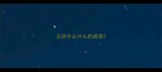 无所什么什么的成语