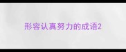 形容认真努力的成语