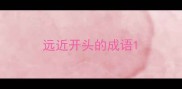 远近开头的成语