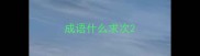 成语什么求次