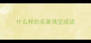 什么样的名著填空成语