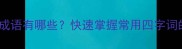 10个字的经典成语有哪些快速掌握常用四字词的用法和寓意