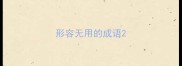 形容无用的成语