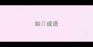 如成语