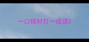 一口棺材打一成语