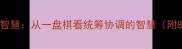 成语中的战略智慧从一盘棋看统筹协调的智慧附8个经典案例