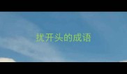 扰开头的成语