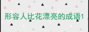 形容人比花漂亮的成语