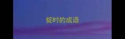 捉时的成语