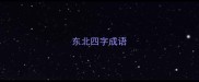 东北四字成语