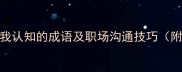 10个形容自我认知的成语及职场沟通技巧附使用场景
