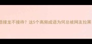 成语接龙不接待这5个高频成语为何总被网友拉黑