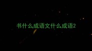 书什么成语文什么成语