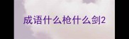 成语什么枪什么剑